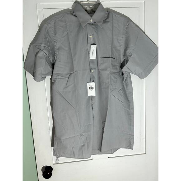 VanHeusen Gray Mens Dress Shirt - Picture 1 of 4